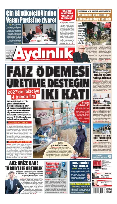 Aydınlık manşeti