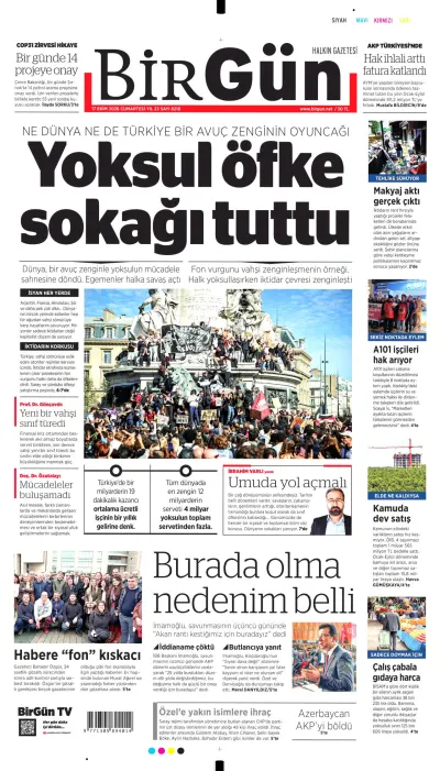 BirGün manşeti
