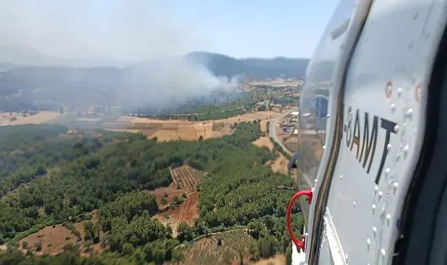 Seydikemer'de orman yangını