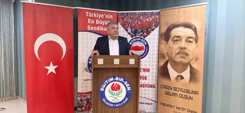 Eğitim-Bir-Sen Balıkesir Şubesinde Ercan Kurter Güven Tazeledi