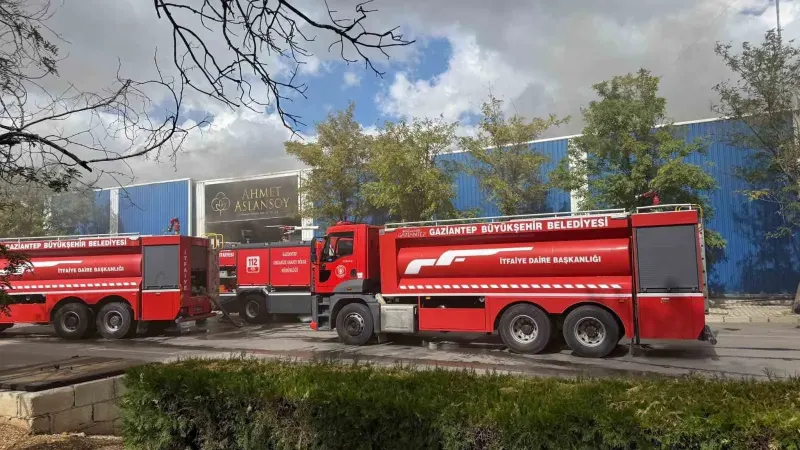 Gaziantep teki Pamuk Fabrikasında Korkutan Yangın