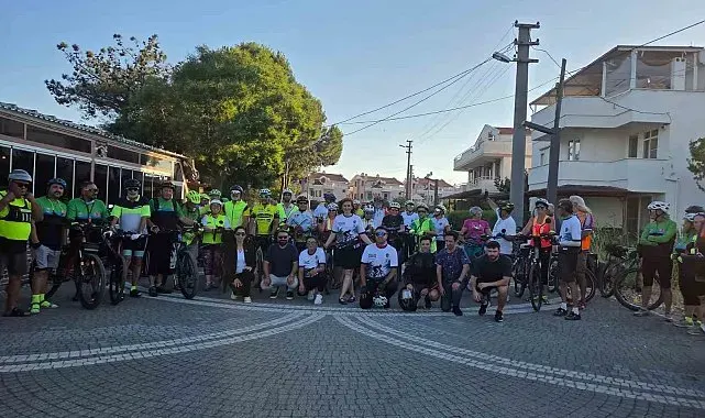 Edremit'te pedallar özel güvenlik görevlileri için döndü