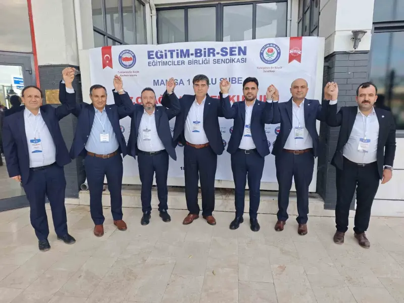 Eğitim-Bir-Sen Manisa Şubesinde Ahmet Yasav Yeniden Başkan Seçildi