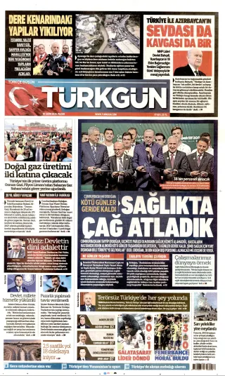 Türkgün manşeti