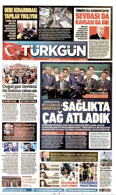 Türkgün manşeti