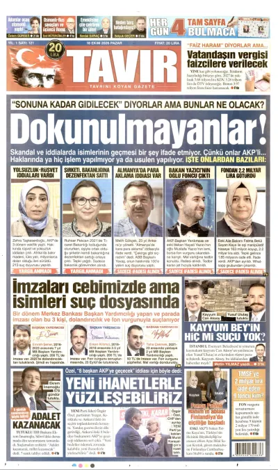 Tavır manşeti