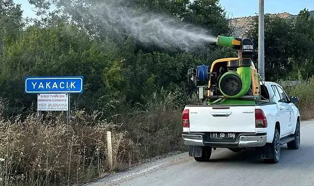 Bilecik'te haşerelere karşı ilaçlama çalışması yapıldı