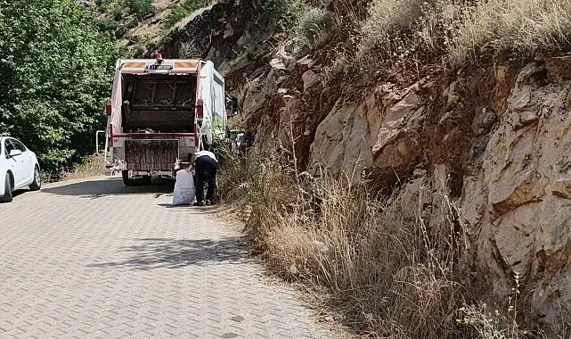 Çermik'te turizm bölgesinde temizlik