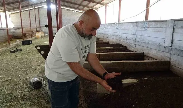 Bahçesinde ürettiği solucan gübresi gelir kaynağı oldu