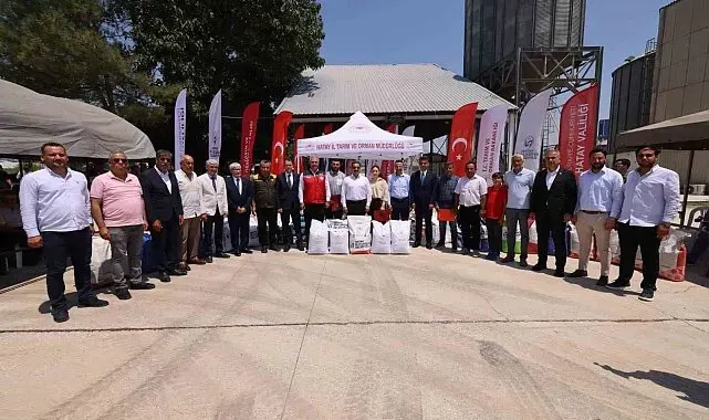Kırıkhan'da 30 milyon liralık tohum desteği üreticilere ulaştırıldı