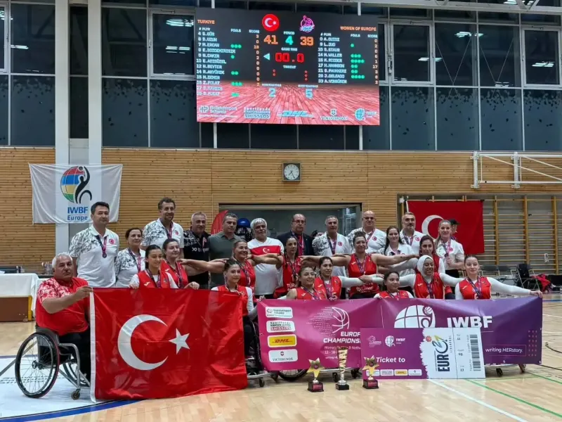 Tekerlekli Sandalye Basketbol Kadın Milli Takımı Avrupa Şampiyonu Oldu