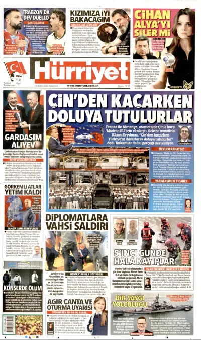 Hürriyet manşeti