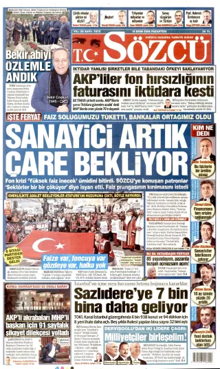 Sözcü manşeti