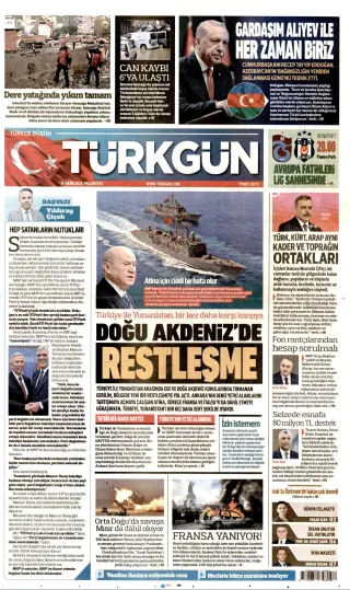 Türkgün manşeti