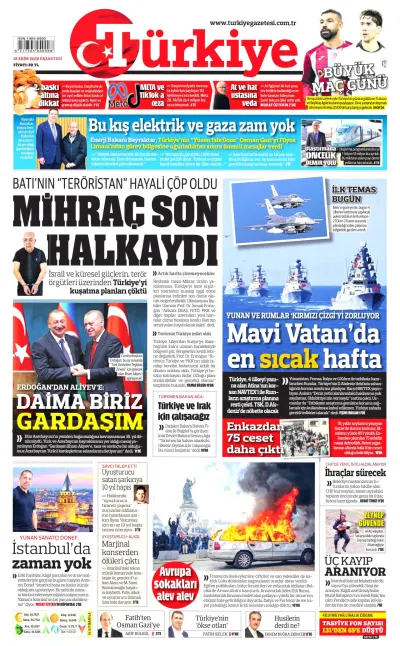 Türkiye manşeti