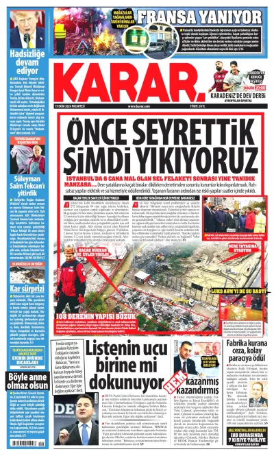 Karar manşeti