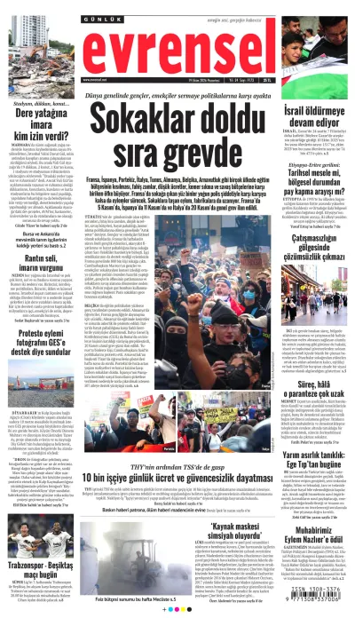 Evrensel manşeti