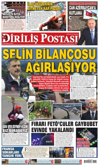 Diriliş Postası manşeti