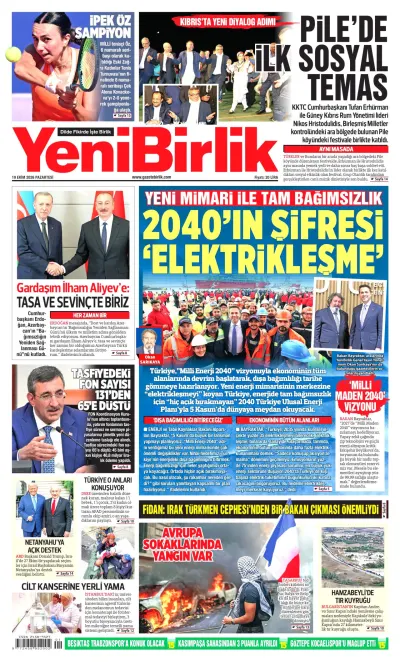 YeniBirlik manşeti