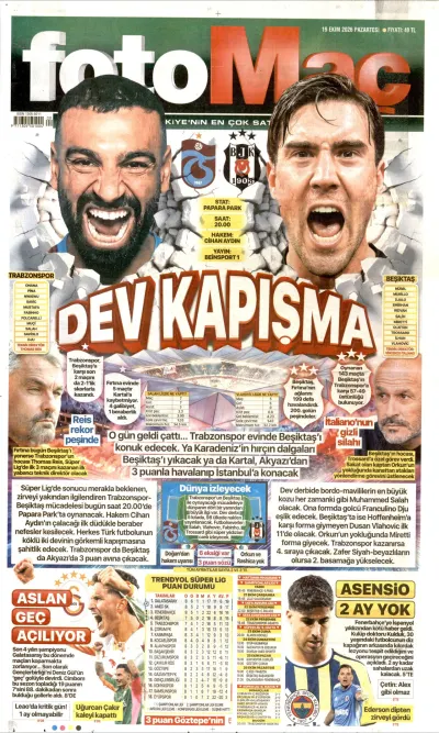 Fotomaç manşeti