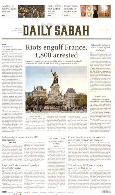 Daily Sabah manşeti