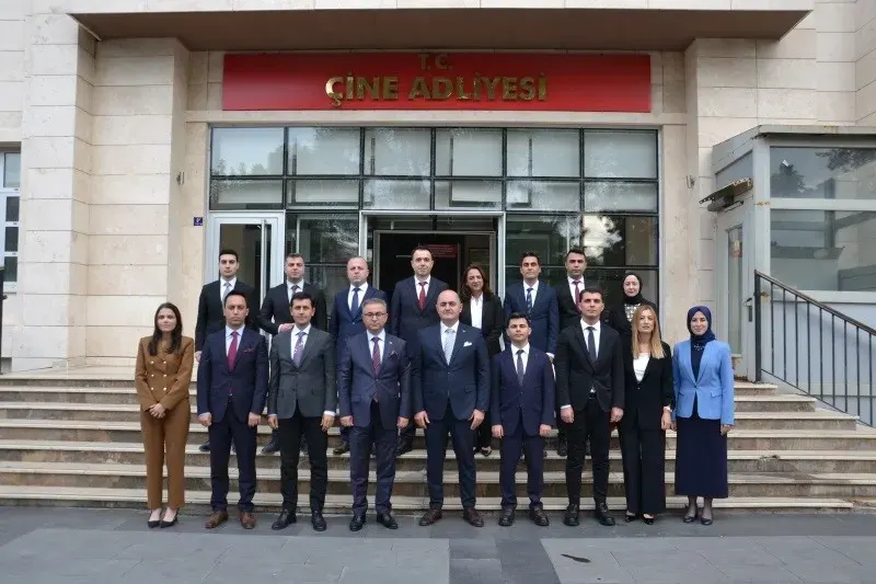 Aydın Başsavcısı ve Komisyon Başkanı Çine Adliyesi’nde İnceleme Yaptı