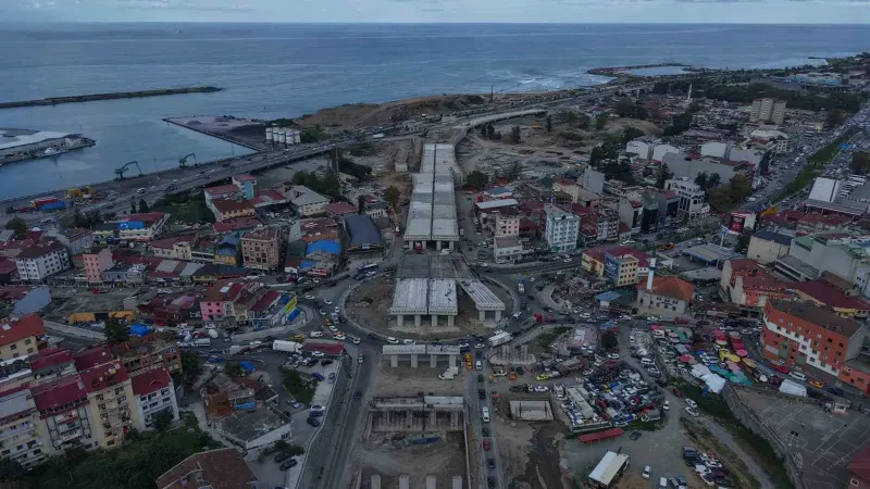 Trabzon Değirmendere Viyadüğünde Çalışmalar Sürüyor