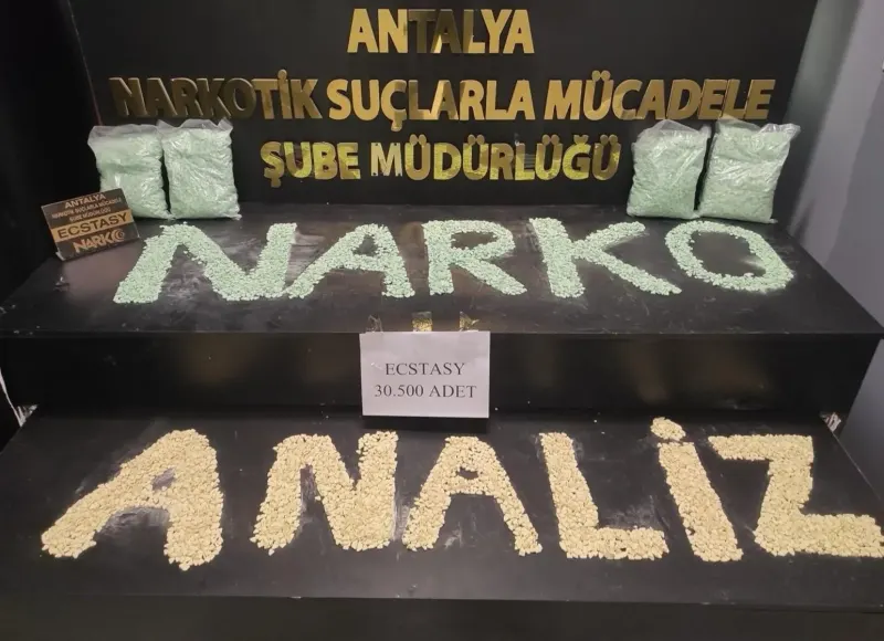 Antalya Genelinde Bir Haftada Düzenlenen Operasyonlarda Çok Miktarda Uyuşturucu Ele Geçirildi