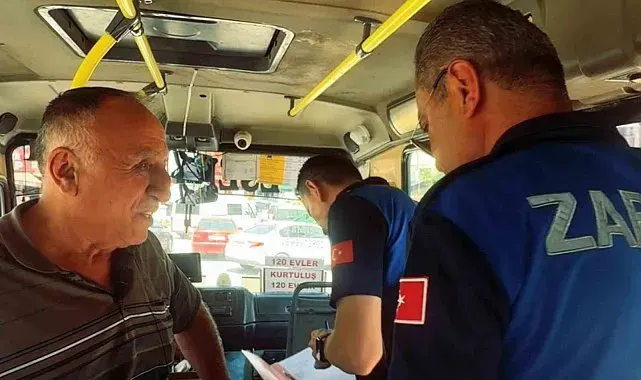 Karabük Belediyesi'nden minibüslere hizmet standardı denetimi