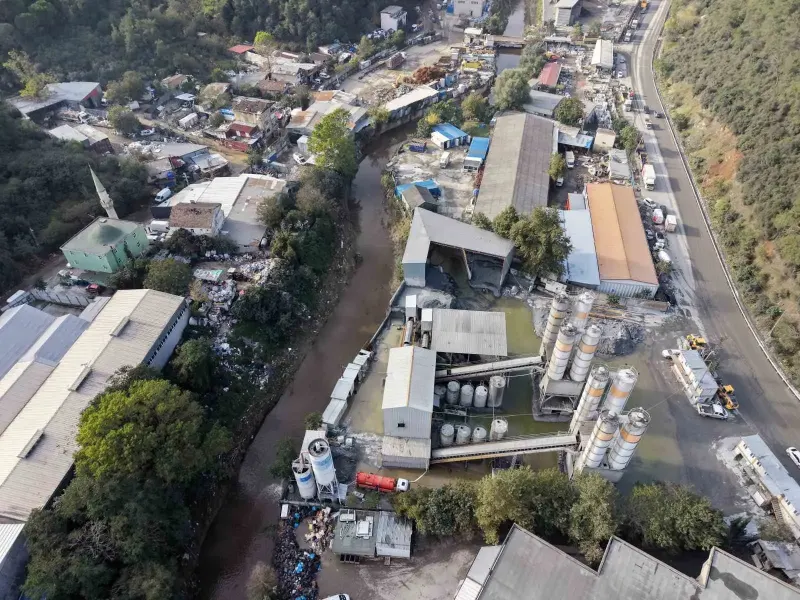 Sel Felaketinin Vurduğu Cendere Deresi Çevresindeki Hasar Havadan Görüntülendi