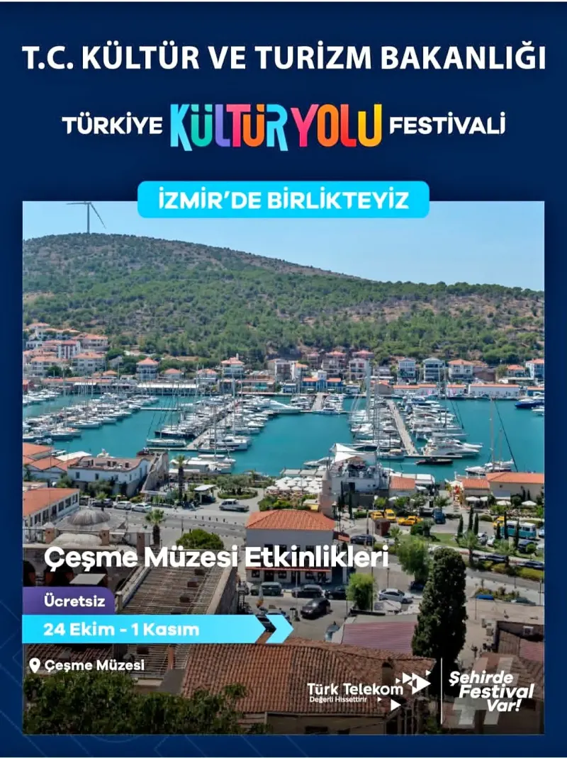 Çeşme, Türkiye Kültür Yolu Festivali İle Dokuz Gün Boyunca Sanata Ev Sahipliği Yapacak