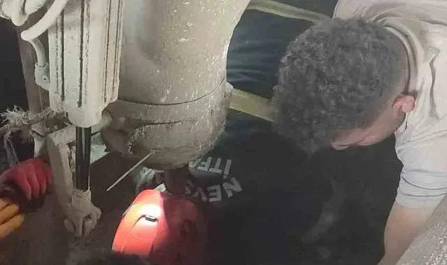 Harç karma makinasına düşen işçi ağır yaralandı