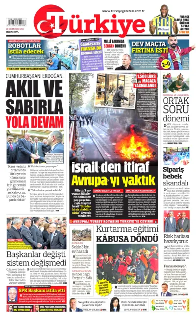 Türkiye manşeti