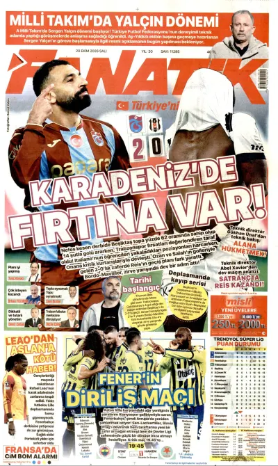 Fanatik manşeti