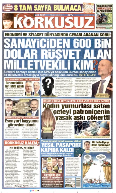 Korkusuz manşeti
