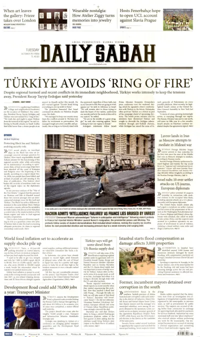 Daily Sabah manşeti