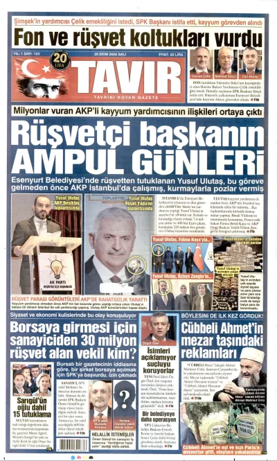 Tavır manşeti