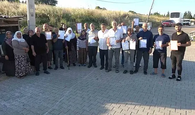 Tapulu evlerinde belediyeyi ortak görünce şok oldular