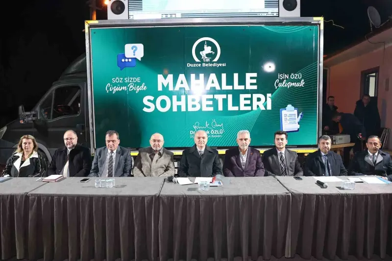 Düzce Belediye Başkanı Faruk Özlü Sarayyeri Mahallesi’nde Vatandaşlarla Buluştu