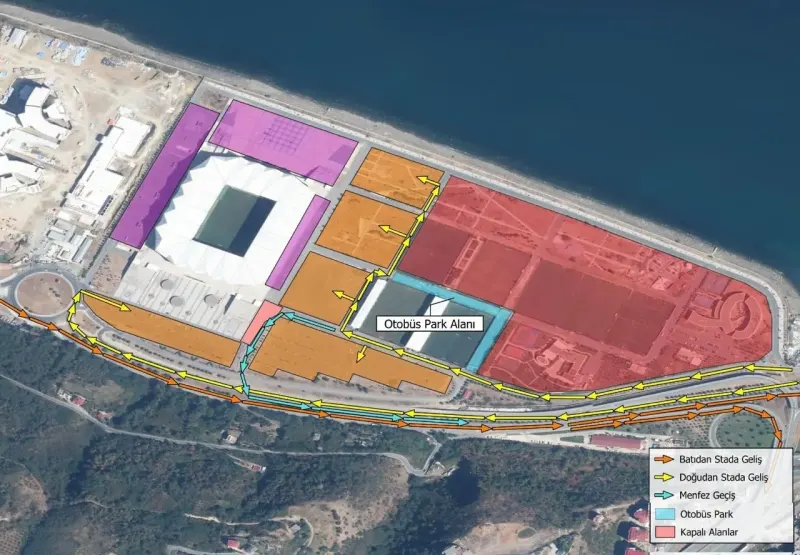 Trabzon Akyazı Stadyumu Çevresinde Trafik Çilesine Son