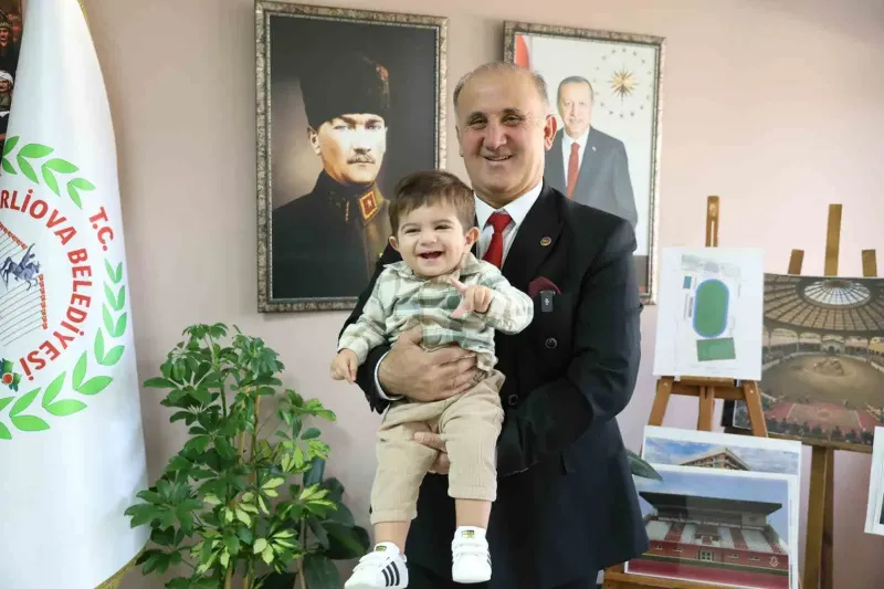 İncirliova Belediye Başkanı Kaya SMA Hastası Teoman'ı Ağırladı