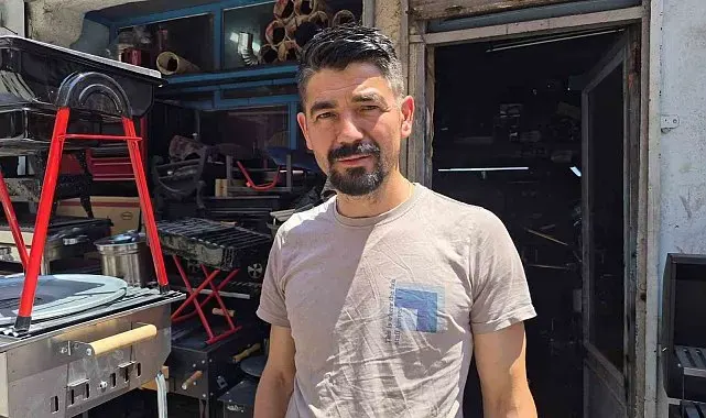 30 yıldır soba, mangal ve barbekü üretimi yapıyor