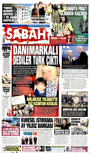 Sabah manşeti
