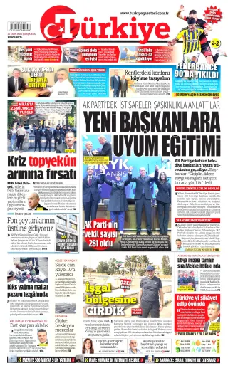 Türkiye manşeti