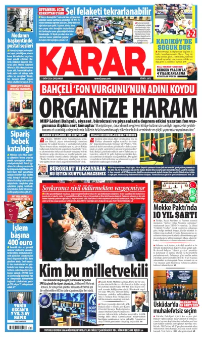 Karar manşeti