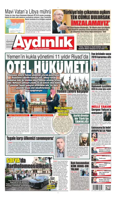 Aydınlık manşeti