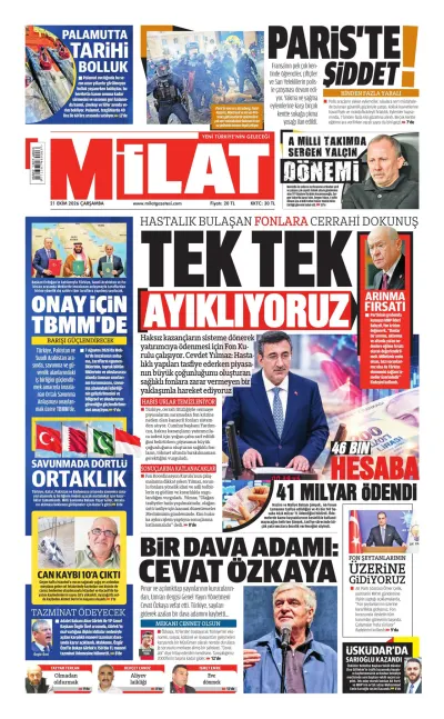 Milat manşeti