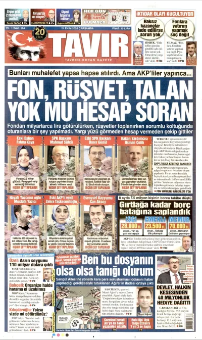 Tavır manşeti