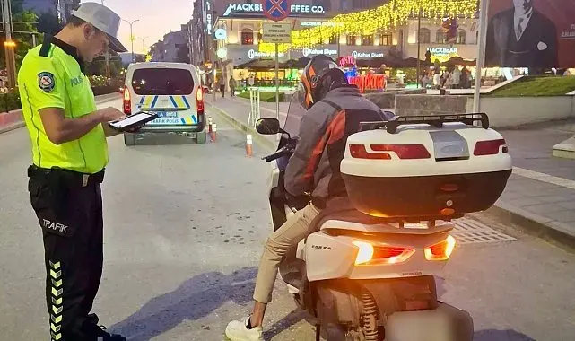 Bilecik'te 280 motosiklet sürücüsü denetlendi