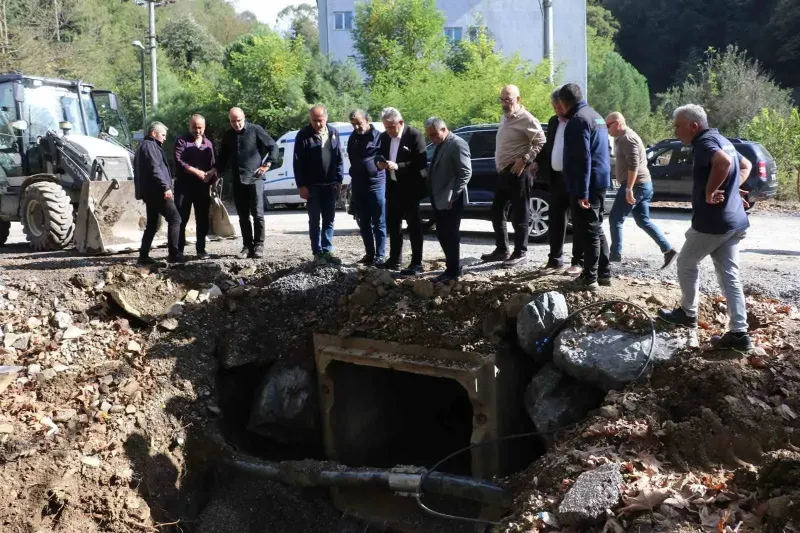 Cumayeri İçme Suyu Hattında İyileştirme Çalışmaları Hız Kesmeden Devam Ediyor